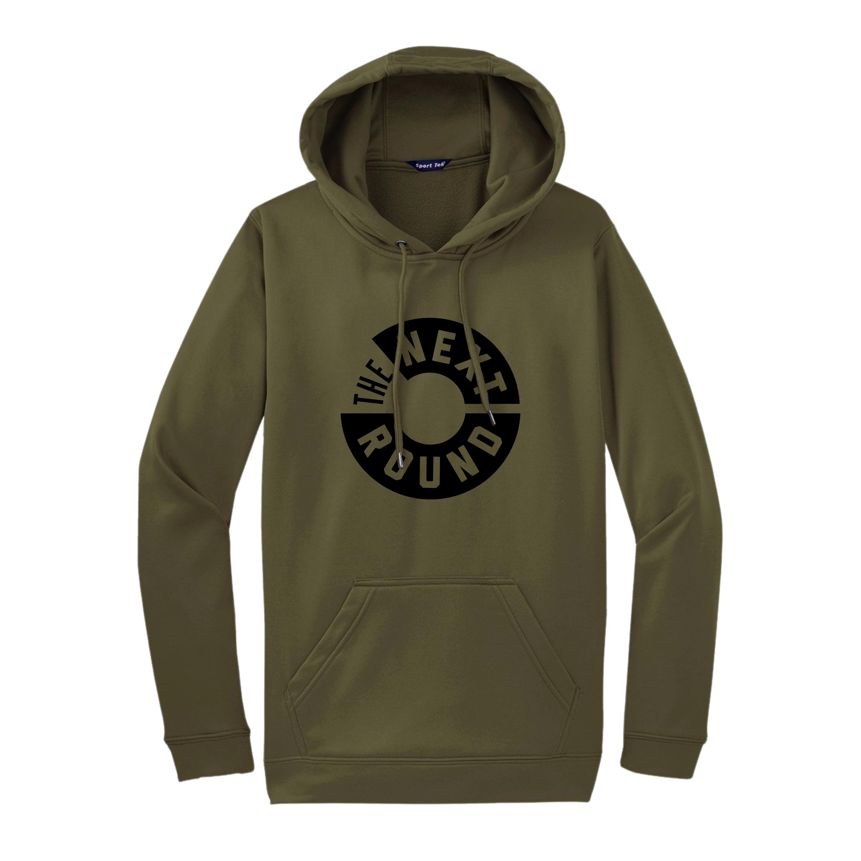 TNR Sport Tek Logo Hoodie Military Green Next Round Live