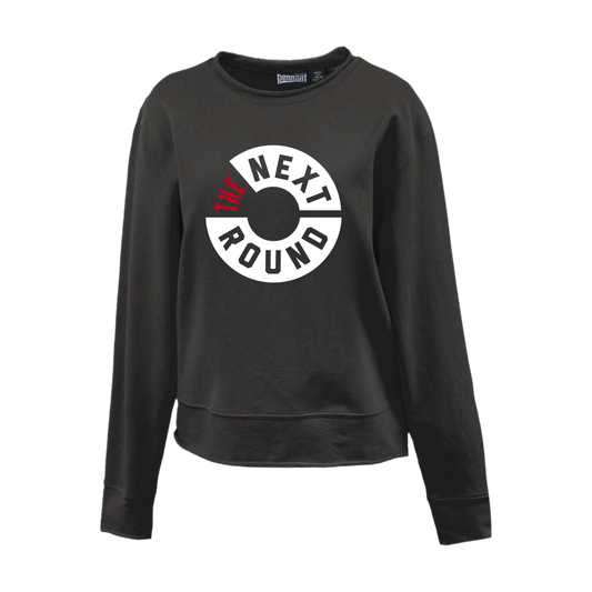 TNR Roll Edge Crewneck Sweatshirt (Black)