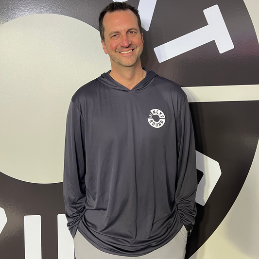 Paragon Bahama Performance Hooded Long Sleeve T-Shirt (Dark Gray)