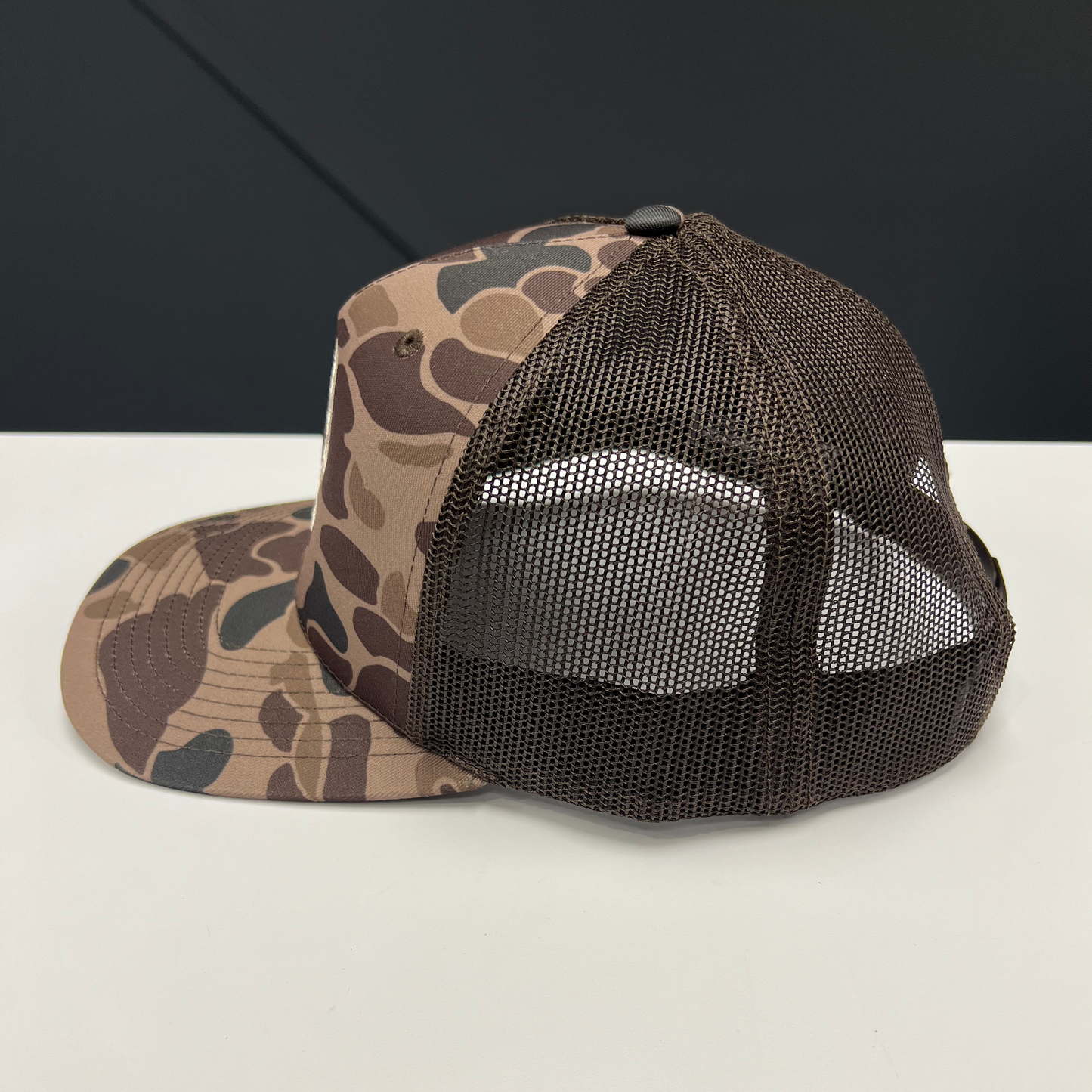 Next Round Logo Trucker Hat (Camo)
