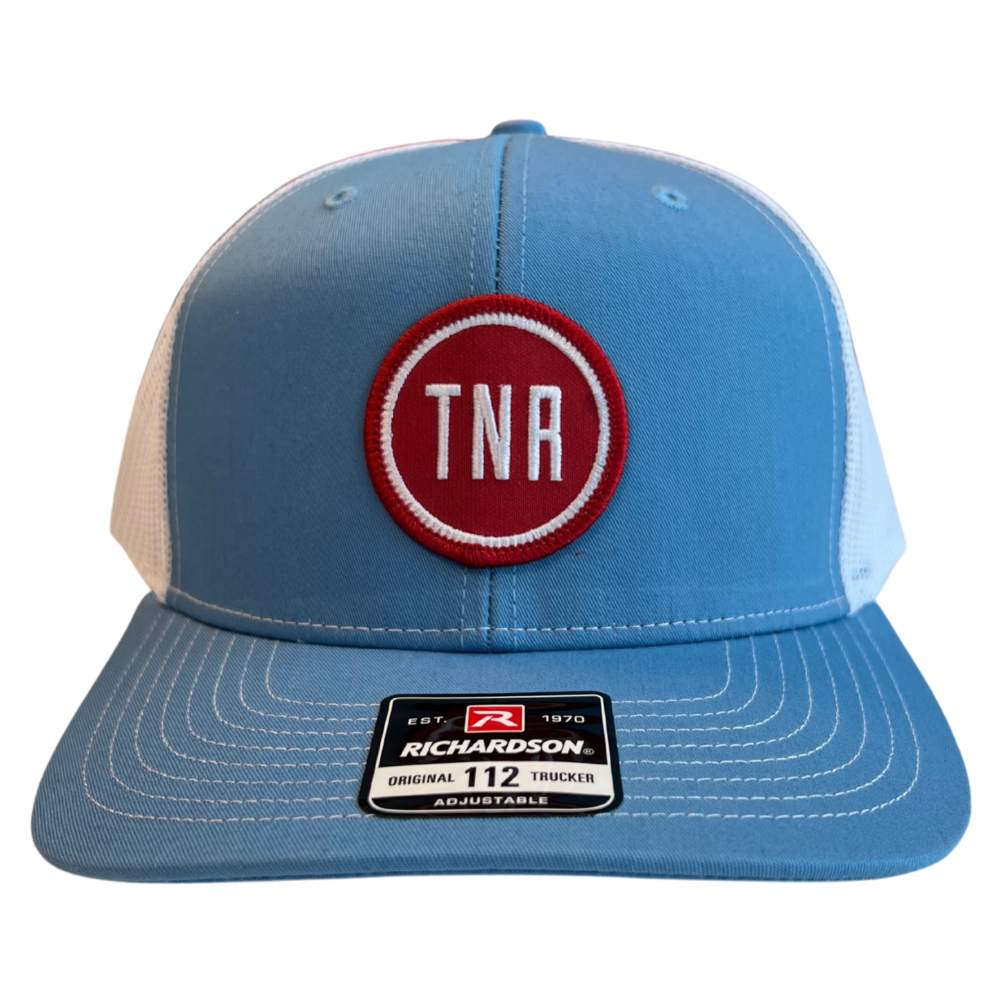 Next Round TNR Alternate Logo Trucker Hat (Light Blue/White)