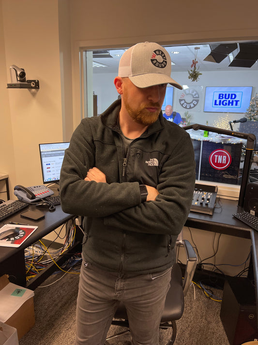 Next Round Logo Trucker Hat (Gray/White)