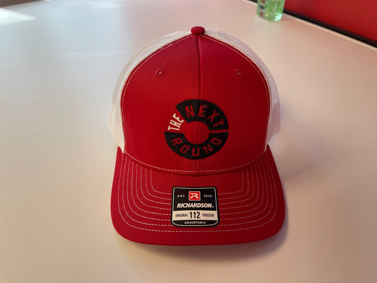 Next Round Logo Trucker Hat (Red/White)