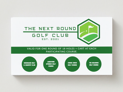 The 2023 Next Round Golf Card presented by UCA