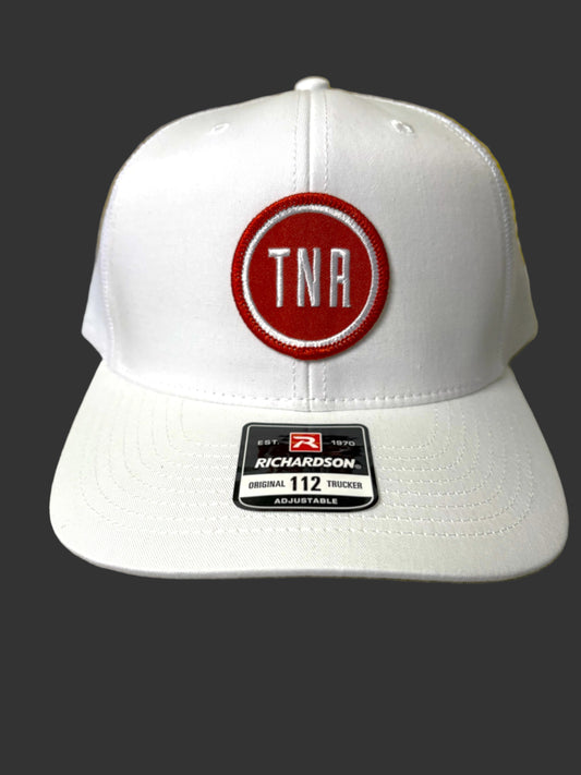 Next Round TNR Alternate Logo Trucker Hat (White)