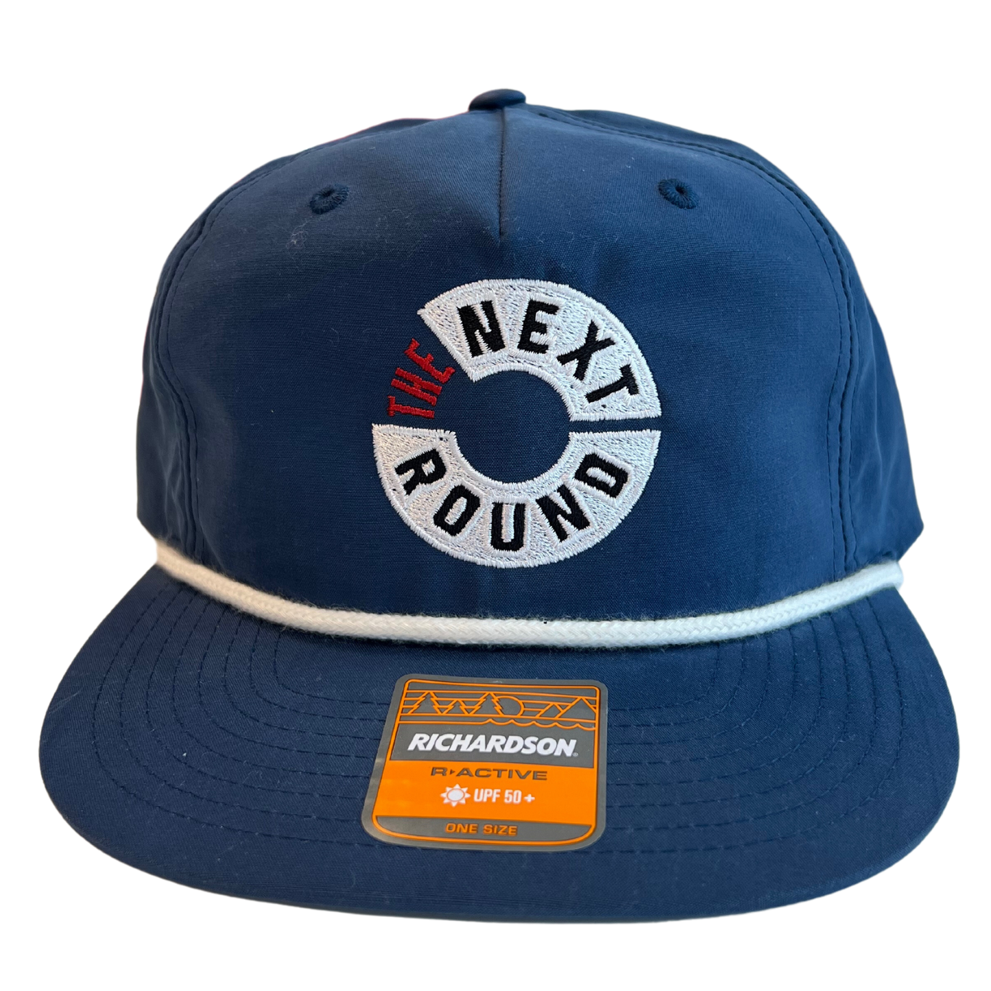 Next Round Blue Logo Rope Hat (White Rope)