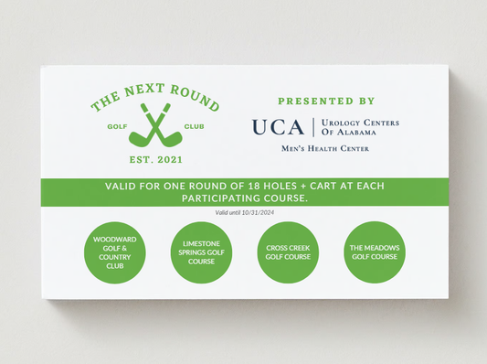 The 2024 Next Round Golf Card presented by UCA