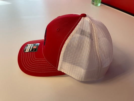Next Round Logo Trucker Hat (Red/White)
