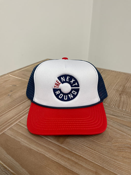 The Next Round Pacific Rope Logo Hat (Red/White/Navy)