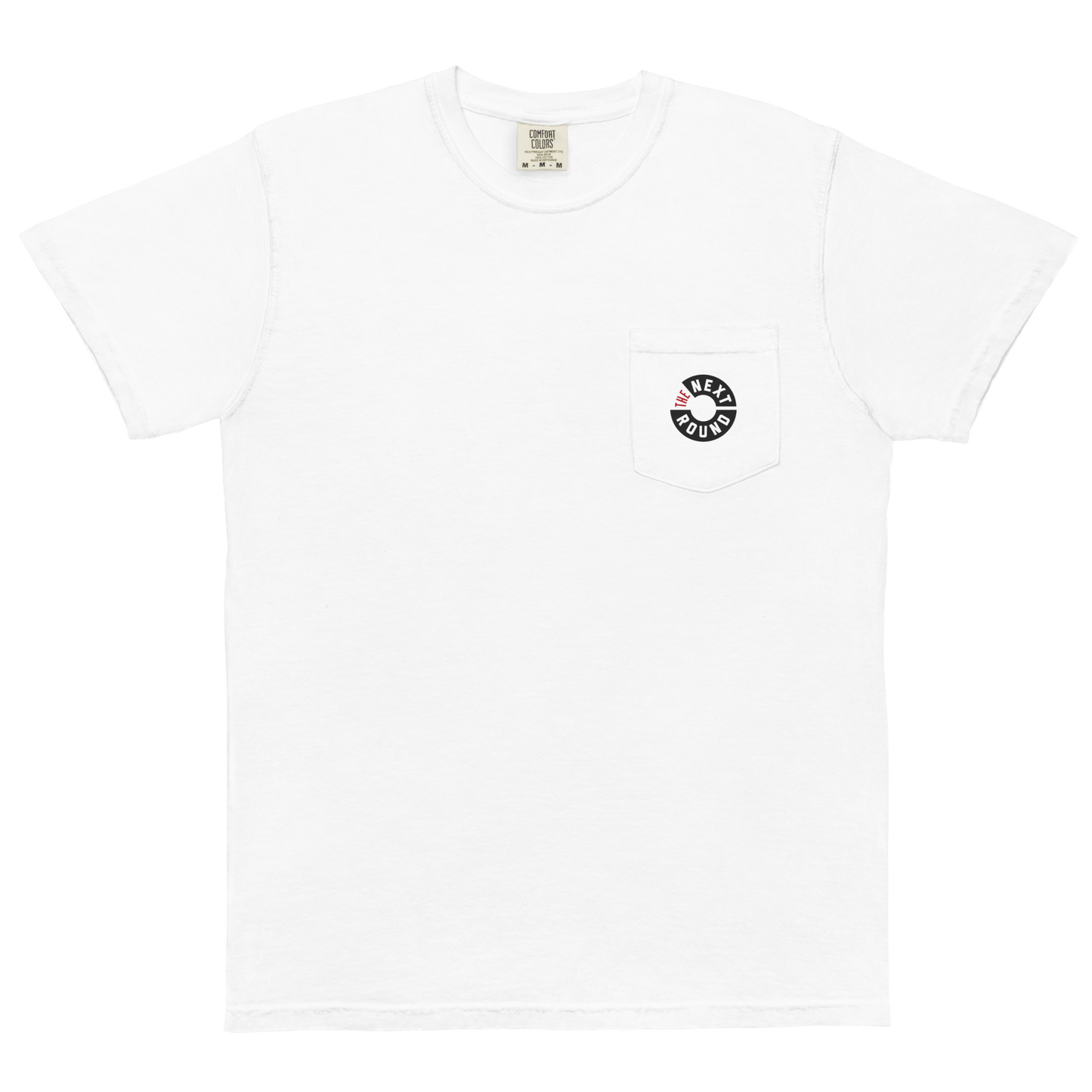 The Next Round Pocket Shirt (White w/ Back)
